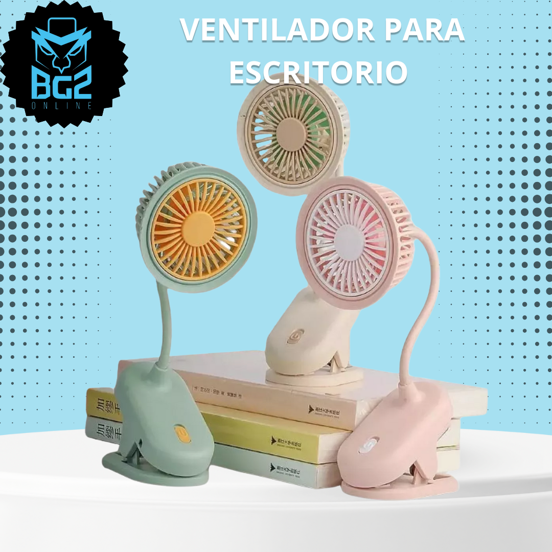 VENTILADOR CON GANCHO PARA ESCRITORIO
